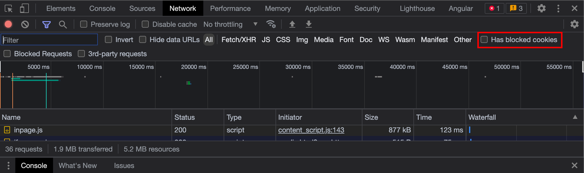 Chrome-Developer-tools-blocked-cookies
