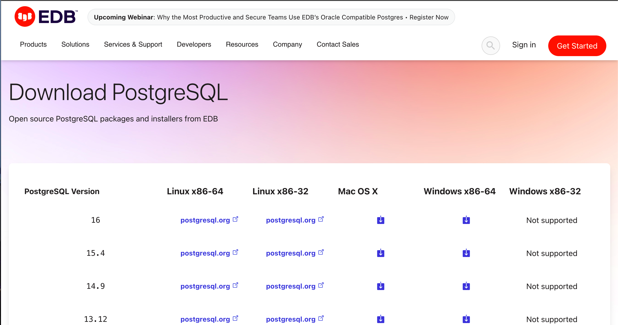 PostgreSQL EDB Installer